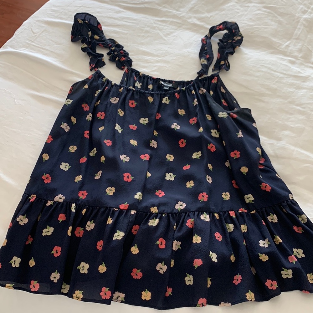 Madewell navy blouse.. worn once